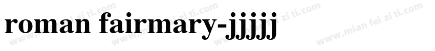 roman fairmary字体转换